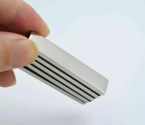 2 Pezzi Magneti Neodimio 50X10X3Mm Forte N35 Ndfeb