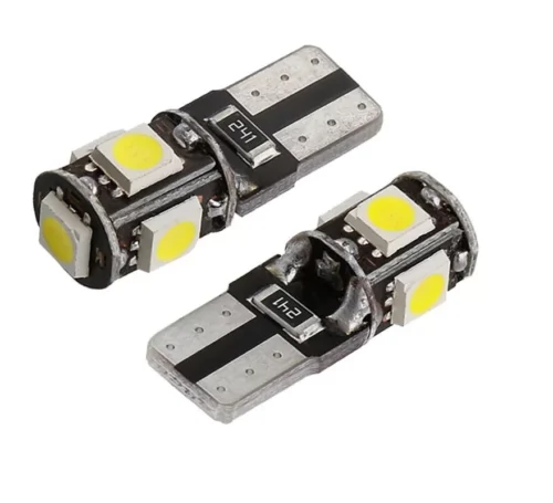 10 Lampadine Posizione Canbus 5050 T10 W5W No Errore 5 Led