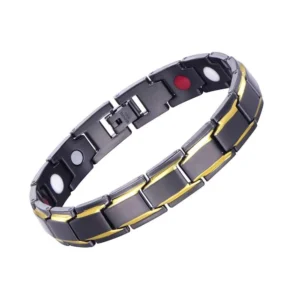 Bracciale Uomo Magnetico Titanio Super Forte Terapia