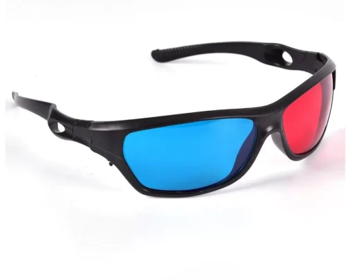Occhiali 3D Anaglifici X Film Rosso Blu Ciano Cinema Virtuali