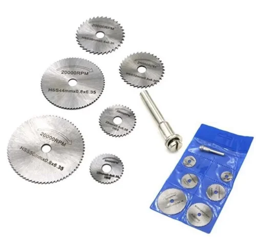 6Pz Hss Sega Circolare Disco Kit Per Dremel Trapani Rotary