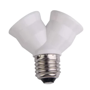Adattatore Portalampada Lampadina E27 Sdoppiatore Doppio 985