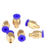 2Pz Raccordo Pneumatico Pc4-M6 Innesto Tubo Ptfe 1.75Mm 4mm
