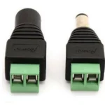 Coppia Connettore Spina Maschio Femmina 12V Cctv Jack