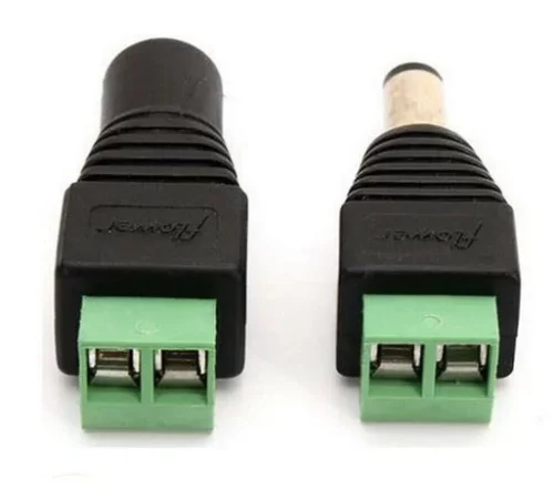 Coppia Connettore Spina Maschio Femmina 12V Cctv Jack