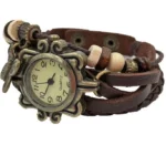 Orologio Vintage Butterfly Farfalla Bracciale Pelle Retro Do
