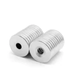 5 Pezzi Lotto N52 Magneti Al Neodimio 20X3Mm Con Foro 5Mm