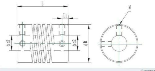 5X8Mm Albero Motore Accoppiatore Per 3D Stampante Flessibile