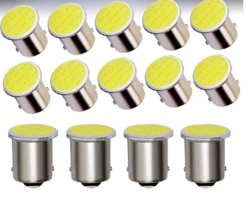 Lotto 10 Pezzi Lampade P21W 1156 Ba15S Led Parcheggio