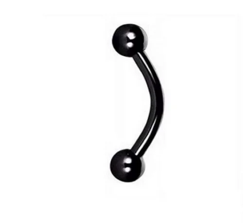 Piercing Sopracciglio Acciaio Chirurgico Full Black Banana