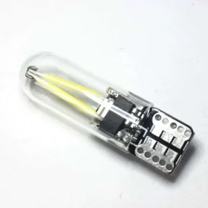 2 Lampadine Auto T10 W5W Canbus Led Filamento Cob Silicone