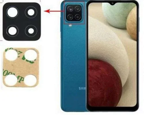 Lente Vetro Fotocamera Posteriore Per Samsung Galaxy A12