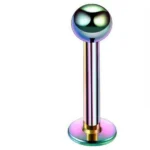 10 Pezzi Lotto Piercing Acciaio Chirurgico Lingua Labbro