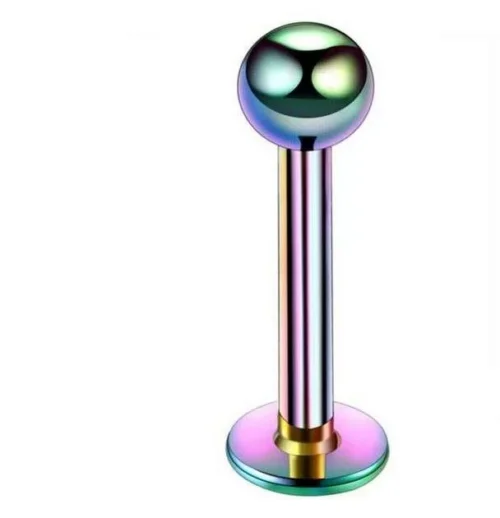 10 Pezzi Lotto Piercing Acciaio Chirurgico Lingua Labbro