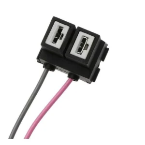 2PZ Connettore Cablato Portalampada Presa Faro H7 per Fiat