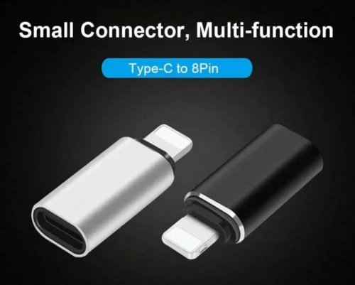 Adattatore Adapter Type C Femmina Maschio 8 Pin Dati iPhone