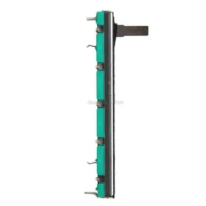 2 Pezzi Potenziometro a slitta 10K stereo 75mm 10kohm B103