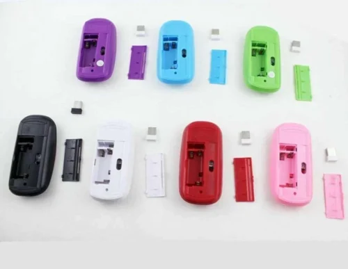 Mouse Wireless 1600 DPI Colore Rosa Semplice Elegante 2.4GHz