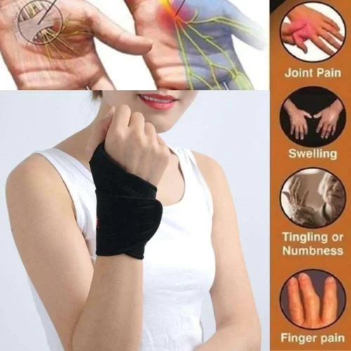 Fascia Terapia Magnetica AutoRiscaldante Polso Tunnel Carpale