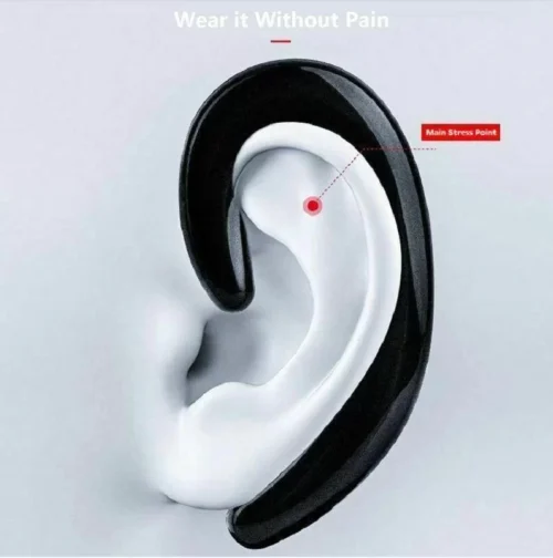 Auricolare A Gancio Bluetooth 4.2 Conduzione Ossea Waterproo