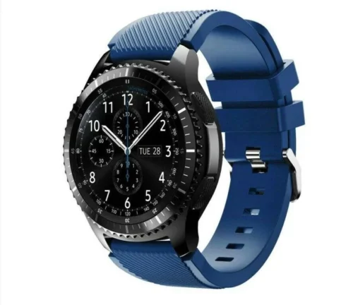 Cinturino Silicone per Gear S3 Frontier 46mm Smartwatch 22mm