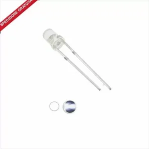 100 Pezzi Led F3 Diametro 3Mm Bianco 6000K 3,0-3,2V