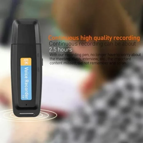 Pen Drive Registratore Vocale Usb Mini Audio Microspia