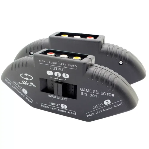 Switch Multi Box Av 3 In 1 Out Rca Triplo Video Audio
