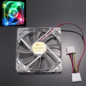 Ventola Case Pc Trasparente A Led 12 Cm Silenziosa