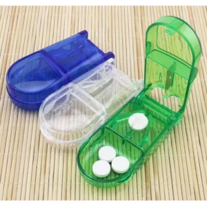 Porta Pillole Con Taglia Pillole Portapillole Tagliapillole
