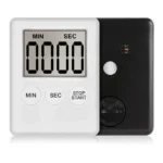 Timer Digitale Da Cucina Display Lcd Bianco Sveglia Allarme