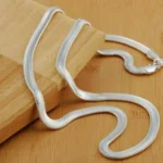 Collana Catenina In Acciaio Inox Snake 45 Cm X 5 Mm Da Uomo
