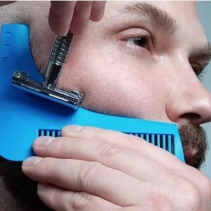 Pettine Per La Barba Precisione Curvo Baffi Basette Uomo