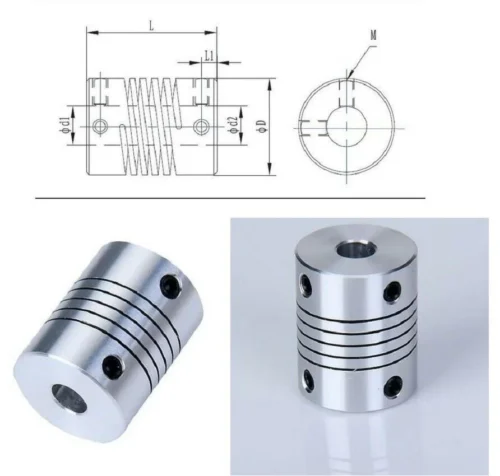 Coupler Shaft Od19Mm*25Mm Flexible - Accoppiatore 5*8 5x8