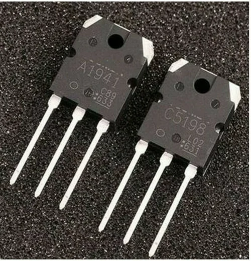 2X C5198 - A1941 2Sa1941 Toshiba P-140V 10A 100W 30MHz