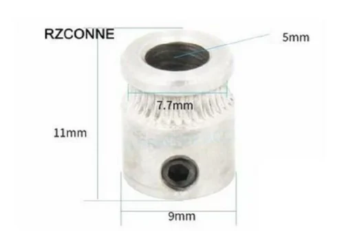 Mk8 Drive Gear 1.75 Mm Filament - 3D Printer Extruder Pulley