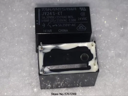 Jv24Skt Relè Elettromagnetico Spst-No Ubobina 24VDC 5A