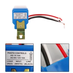 Interruttore Sensore Crepuscolare DC 12V 10A Lampade Faretto