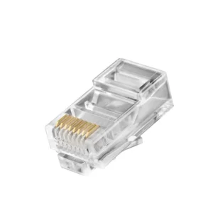 100 Pezzi Connettore Lan Cat5 8 Poli Ethernet Plug Lan Rj45