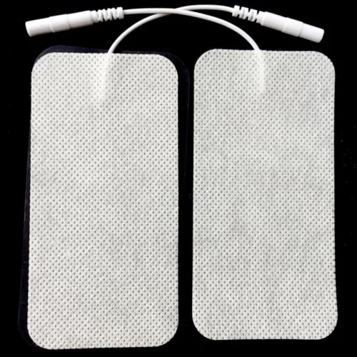 8 X Elettrodo Pads Tens Ems Massager Riutilizzabili 5X10cm