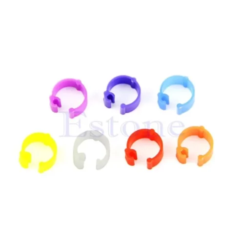 Kit 100 Anelli 8Mm Clip Identificazione Galline Polli