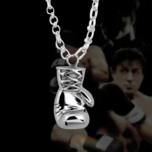 Collana Con Ciondolo Pendente Guantone Ring Boxe Pugilato