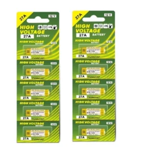 10 Pezzi Pile 27A Batterie Per Telecomandi Batteria 12V Pila