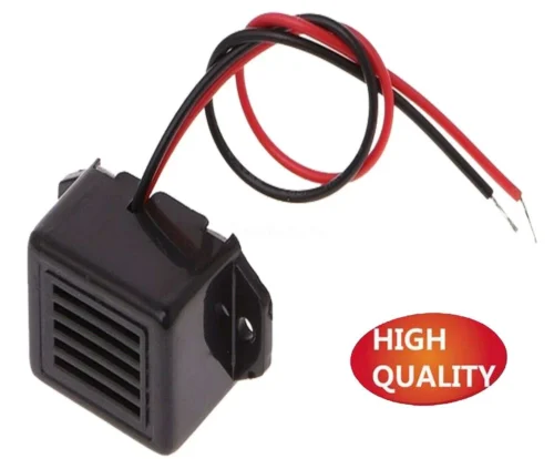 Segnalatore acustico Buzzer Cicalino 6-12V misure 32x12x9mm