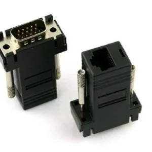 Adattatore Convertitore Vga Maschio Lan Vga Lan Cat 5 RJ45