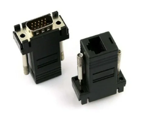 Adattatore Convertitore Vga Maschio Lan Vga Lan Cat 5 RJ45