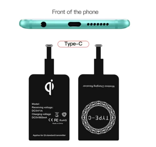 Modulo ricarica wireless qi ricevitore 1000mAh Type-C
