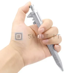 Penna Multifunzione a Sfera 0.5mm Blu con Calibro a Corsoio