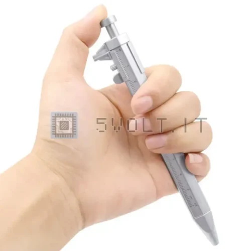 Penna Multifunzione a Sfera 0.5mm Blu con Calibro a Corsoio