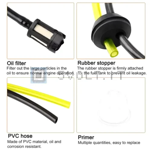 3pz Filtro a Benzina Tosaerba Strimmer Flessibile Universale